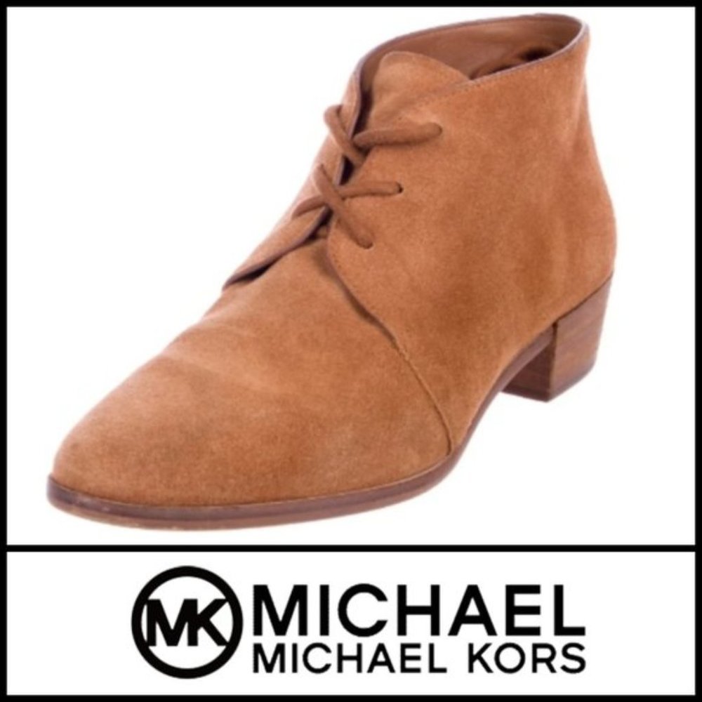Michael Kors Brown Suede Ankle Boots